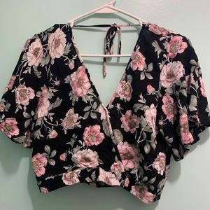 Floral crop top